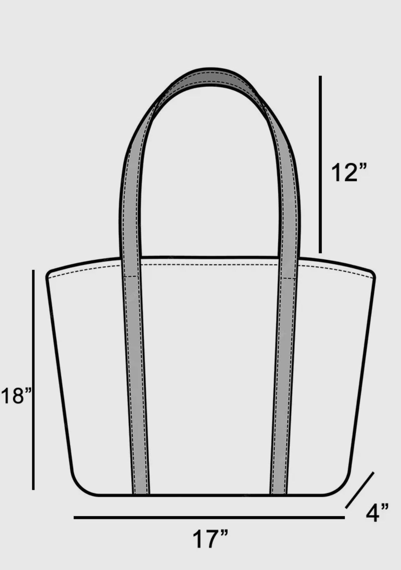 Large Two Tone Hat Carrier Canvas Tote Bag