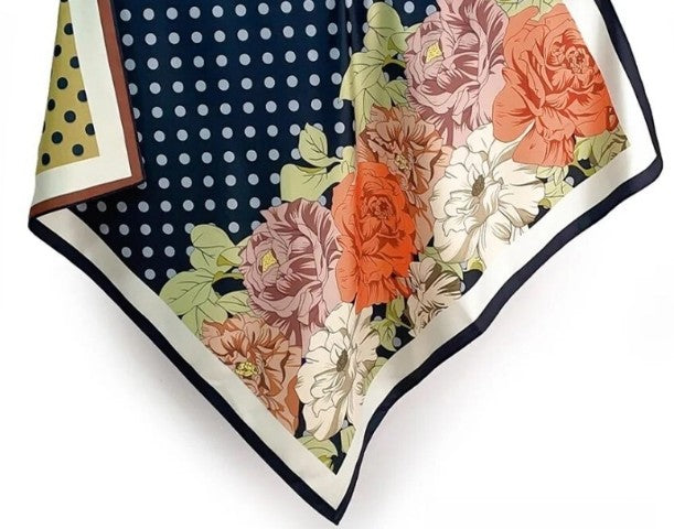 The Polka & Bloom Reversible Scarf