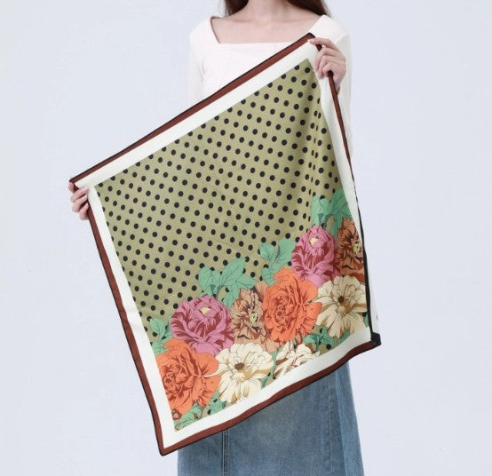 The Polka & Bloom Reversible Scarf